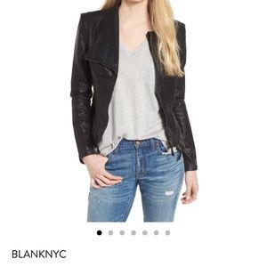 NWOT BlankNYC Faux Leather Moto Biker Jacket